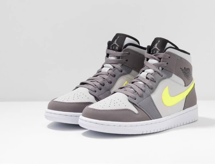 Fashion Nike Air Jordan 1 Mid, Zapatos de Baloncesto para Hombre, Blanco