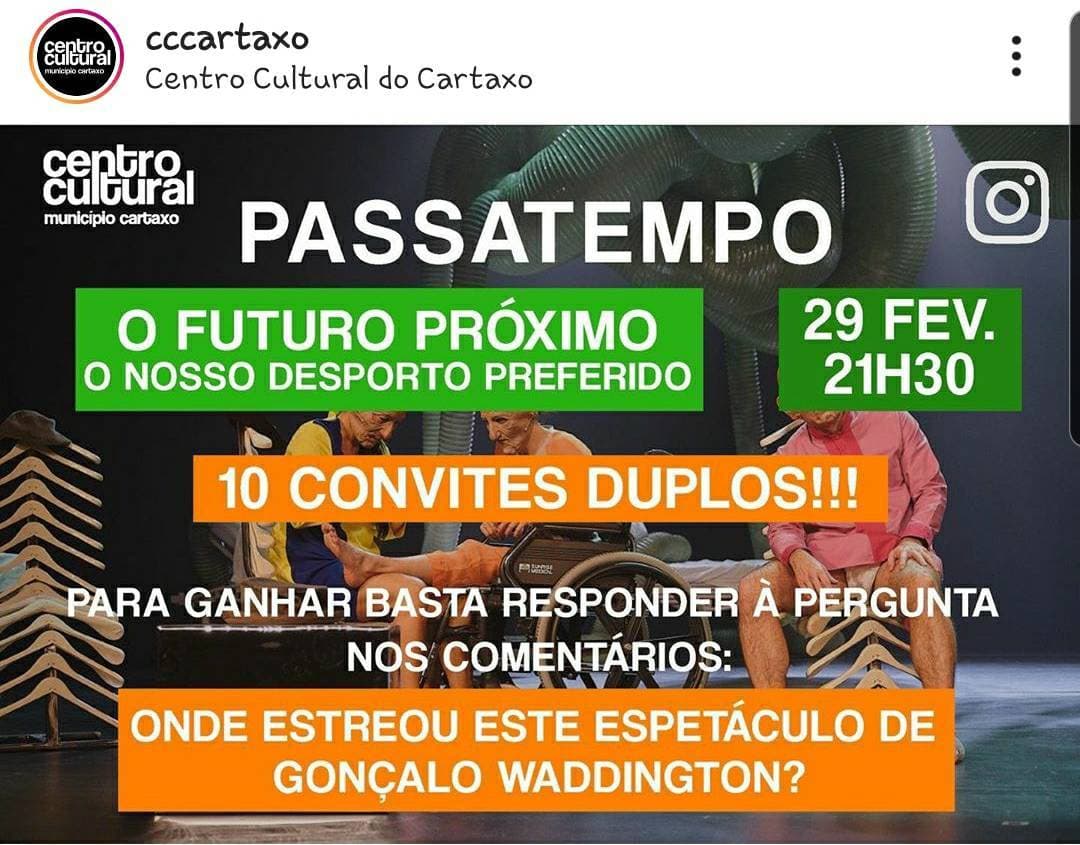 Moda O Futuro próximo bilhete grátis com o passatempo 