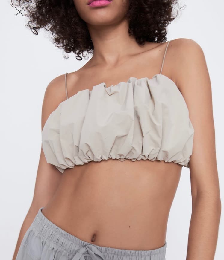 Product Voluminous crop top-Zara