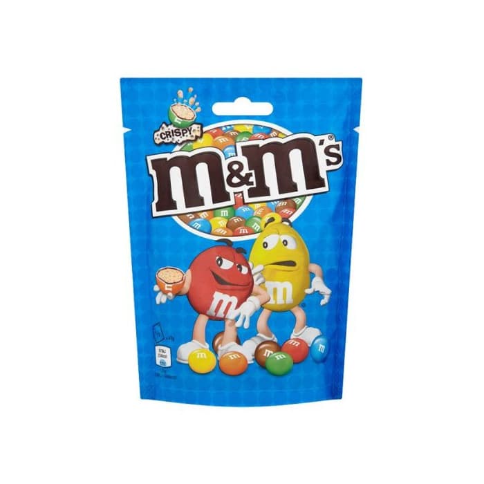 Product M & M Crispy bolsa dulces de chocolate