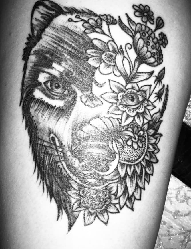 Moda Tatto de lobo 