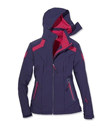 Producto Shamp Mujer Softshell Chaqueta de esquí Snowboard Chaqueta de Color Azul/Rojo Talla