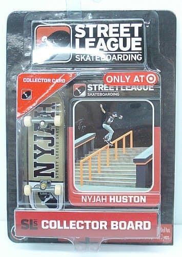 Lugar Street League Skateboarding Pro Series 1 Tan Skateboard & Nyjah Huston Collector