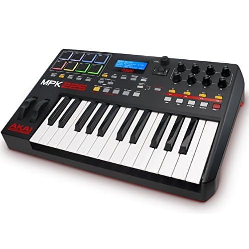 Electronic Akai Professional MPK225 -Teclado controlador MIDI USB de 25 teclas semi-contrapesadas