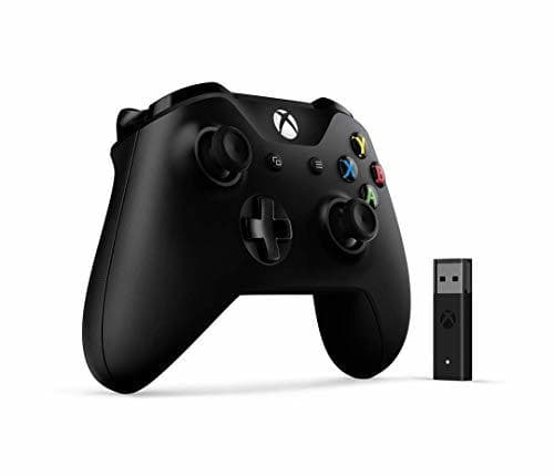 Electronic Microsoft 4N7-00003 mando y Adaptador inalámbrico para windows 10 Gamepad PC,Xbox One