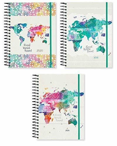 Place AGENDA OXFORD ESPIRAL TRAVEL 15x21 DIA/PAG 2020