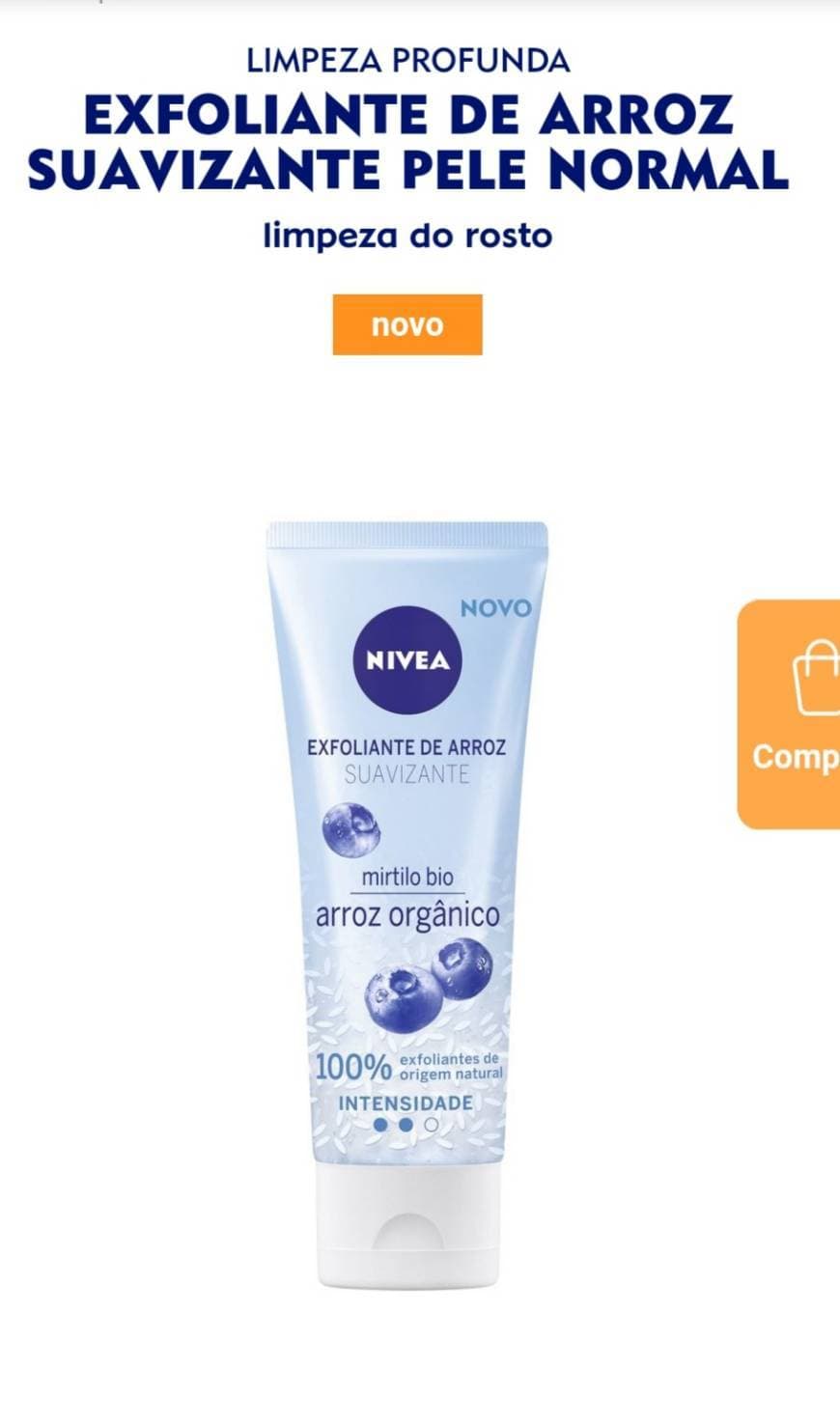 Product Nivea exfoliante de arroz suavizante