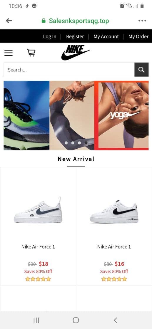 Fashion Saldos no site da Nike 80% apenas hoje