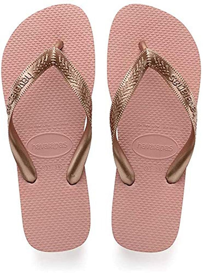 Product Havaianas Top Tiras, Chanclas para Mujer, Dorado