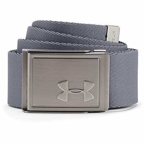 Electrónica Under Armour Men's Webbing 2.0 Belt Cinturón, Hombre, Gris