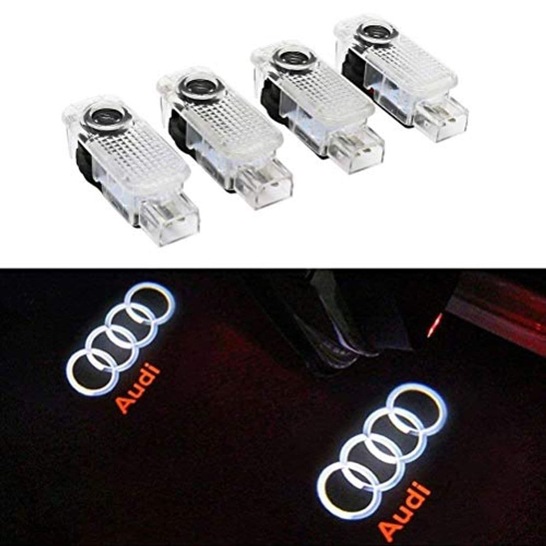 Producto 4 PCS Luz de Puerta de Coche 3D Logo Proyector Láser LED Luces Kit