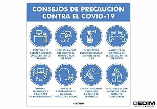 Producto Señal de Consejos de Medidas de Higiene y Seguridad contra el COVID-19