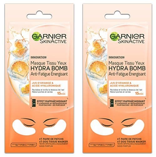 Product Garnier Skinactive máscara tejido ojos hydrabomb antifatiga Energisant 6 G – Lote de 2