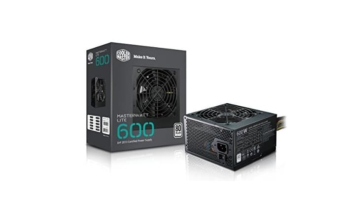 Electrónica Cooler Master MasterWatt Lite 600W ATX Negro Unidad de - Fuente de