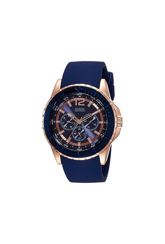 Fashion Guess Reloj analogico para Hombre de Cuarzo con Correa en Piel W0673G1