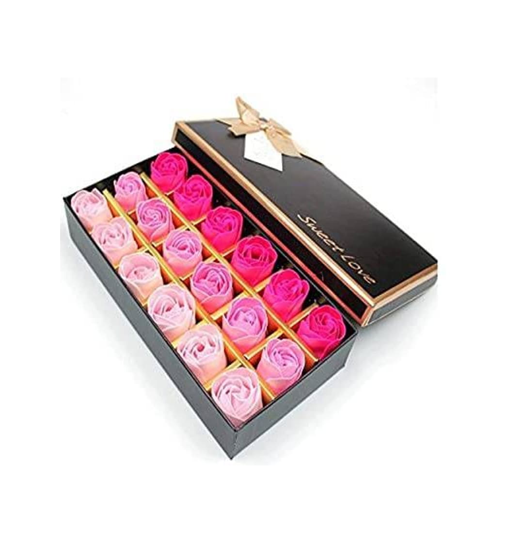 Product Itian 18pcs Rose Jabón Flor en Caja de Regalo

