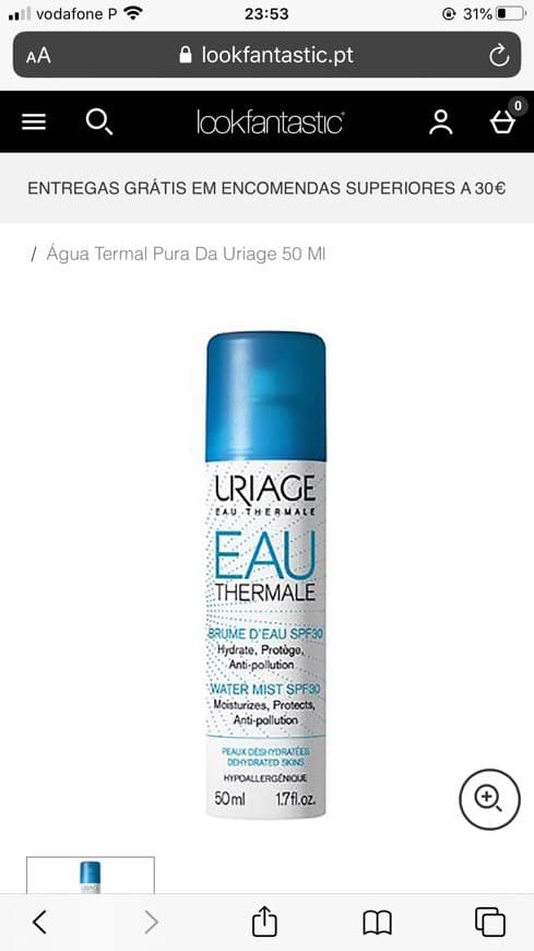 Product Água termal