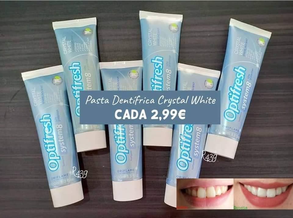 Producto Pasta Dentrífica Crystal White Optifresh System 8