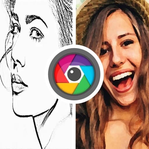 App Foto dibujo lápiz boceto óleo