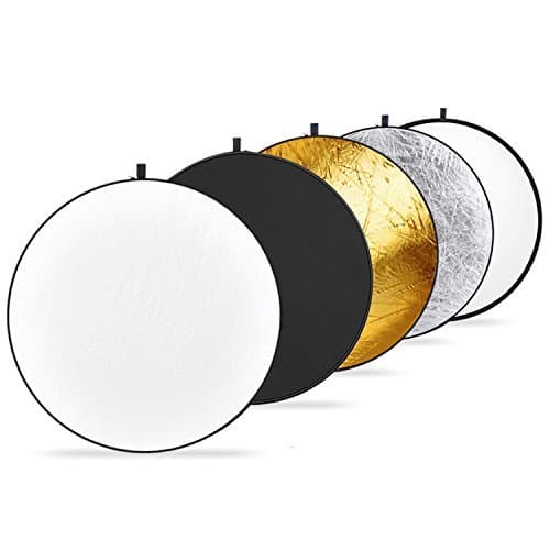 Electrónica Neewer 110cm Reflector de Luz Multi-disco Plegable 5 en 1 con Bolsa