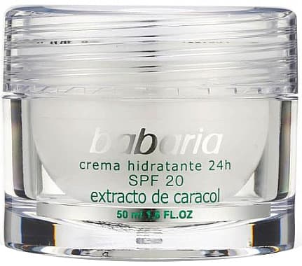 Product Babaria Crème hydratante à l'extrait d'escargot spf 20 à 50 