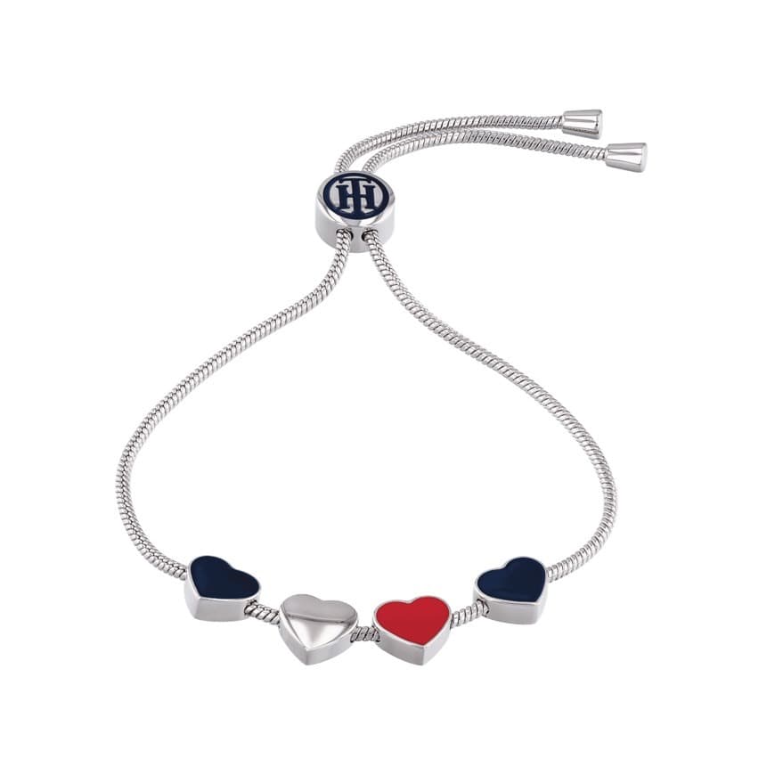 Fashion Pulseira Hearts Charm