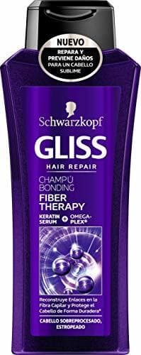 Producto Gliss - Champú Fiber Therapy - Para cabellos sobreprocesados por planchas