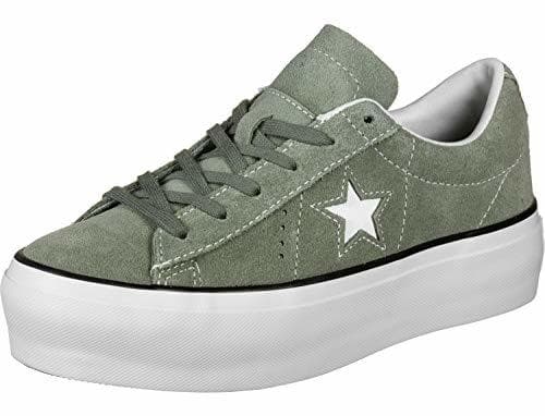 Fashion Converse One Star Platform W Calzado Light Grey/Grey