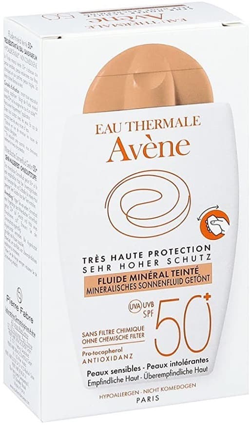 Fashion Avene Mineral isches sol Loção FPS 50 + tonalidade 40 ml