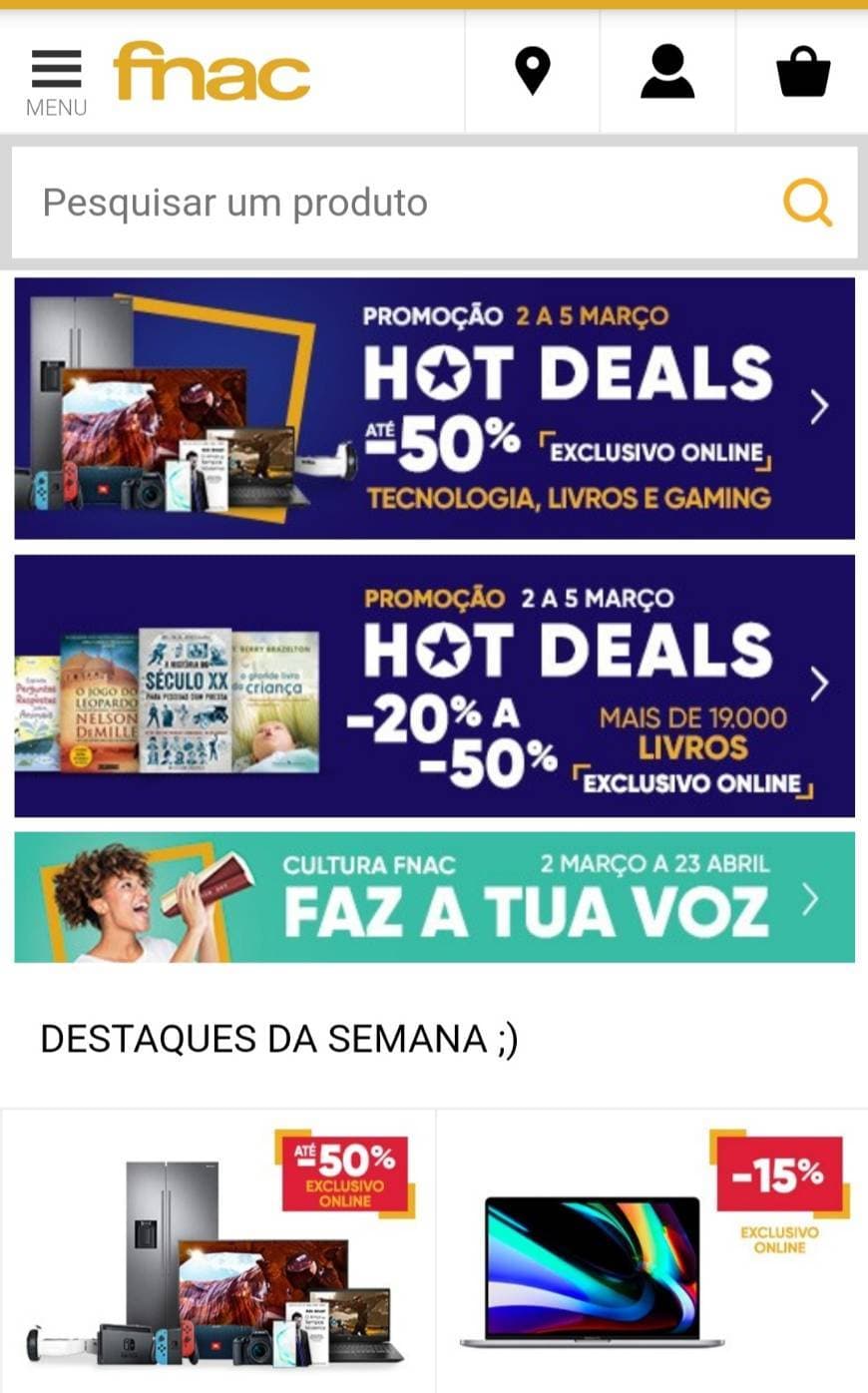 Fashion Fnac online 