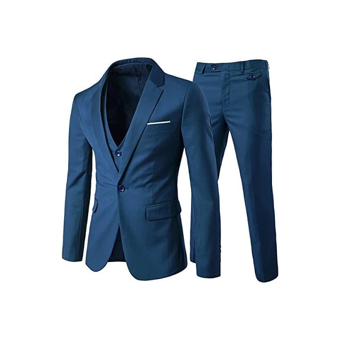 Fashion Cloudstyle Traje Suit Hombre 3 Piezas Chaqueta Chaleco pantalon Traje al Estilo