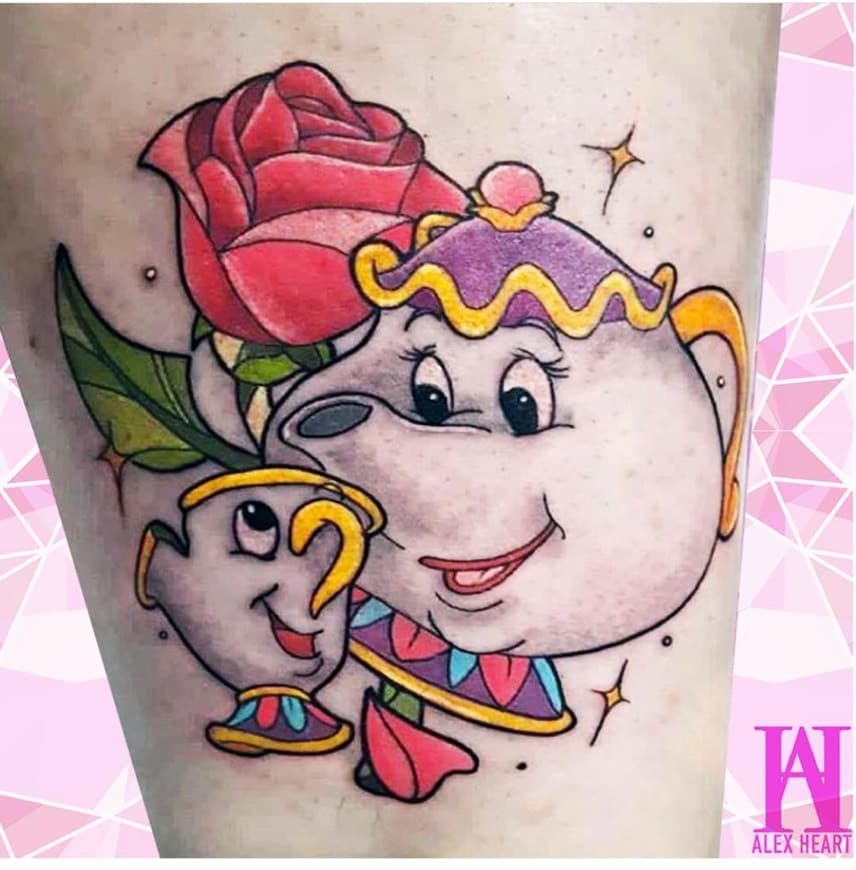 Moda Mrs Potts tattoo