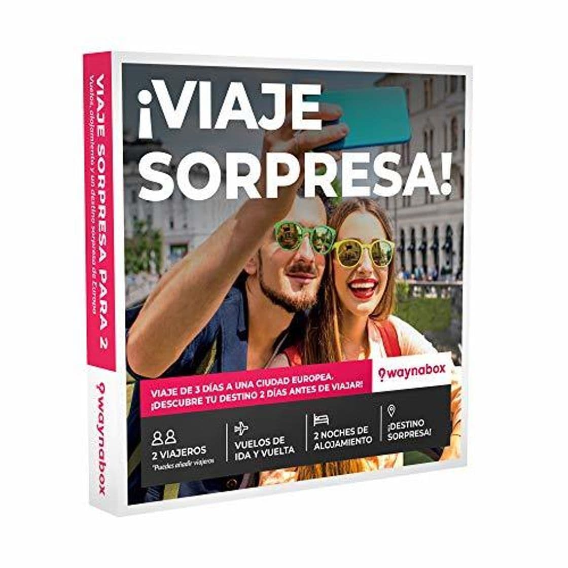 Producto Caja Regalo para Dos- ¡Viaje Sorpresa para Dos Personas! Vuelos