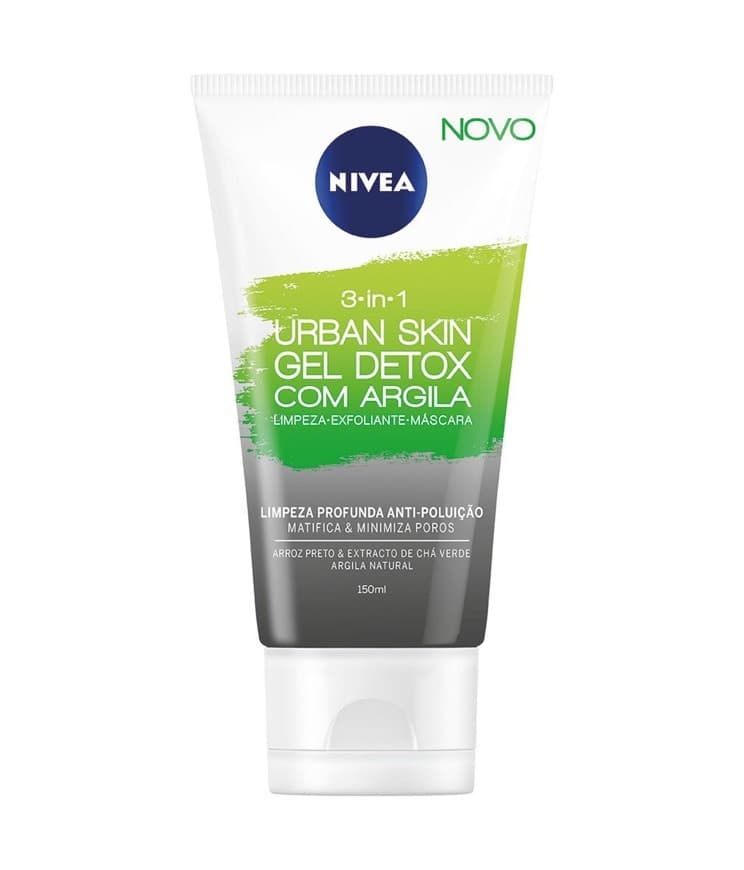 Fashion Urban Skin Gel Detox 3-in-1 com Argila, NIVEA