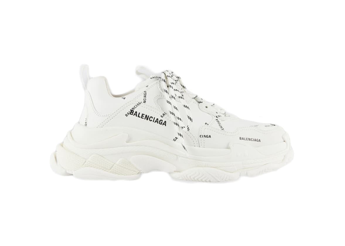 Product Balenciaga Triple S Allover Logo White