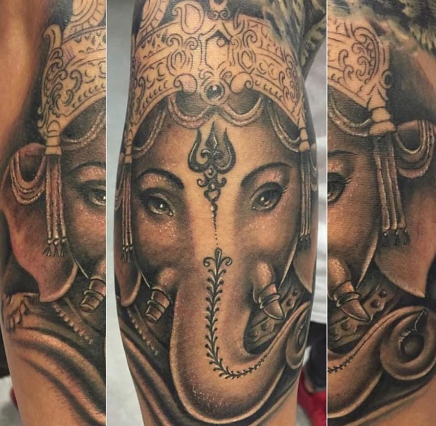 Fashion Ganesha tattoo