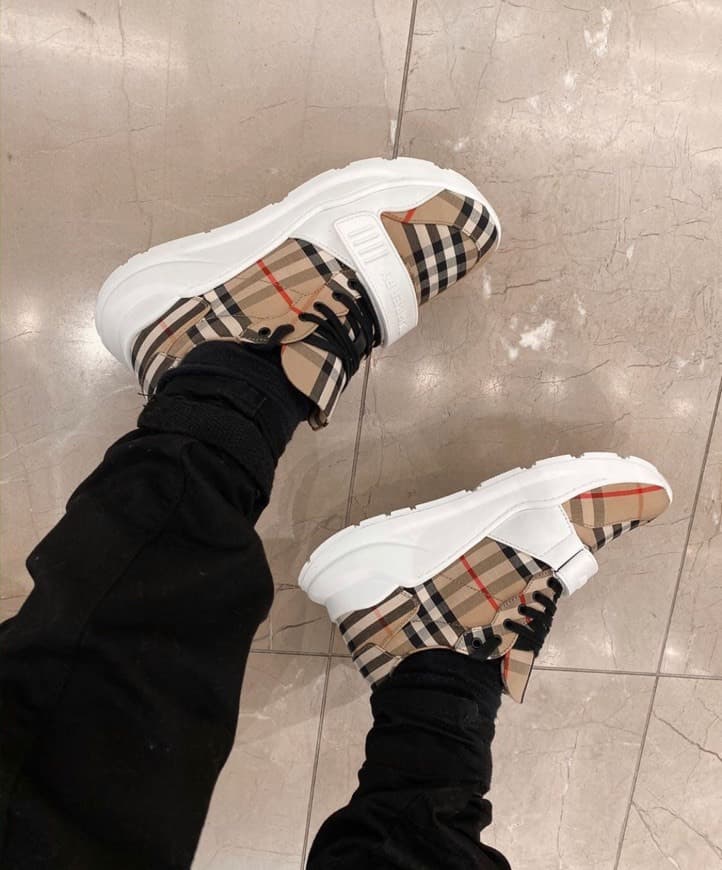 Product Burberry Vintage Check Cotton Sneakers