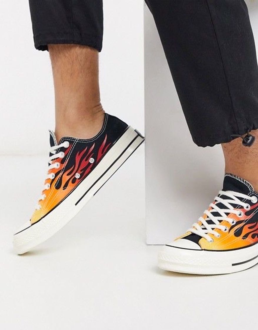 Moda Converse Chuck 70 Ox Black and Orange