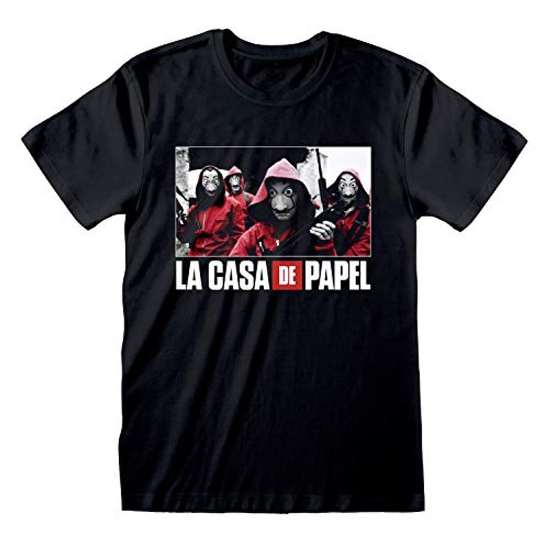 Fashion La Casa De Papel Money Heist Group Photo Novio Ajuste De La Camiseta De Las Mujeres Negro S