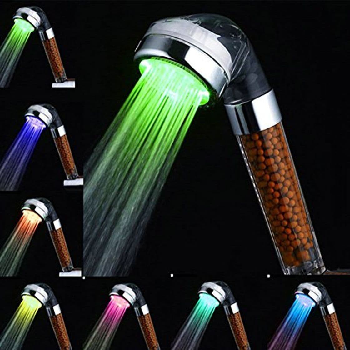 Producto Amison - Alcachofa de ducha LED con cambio de color