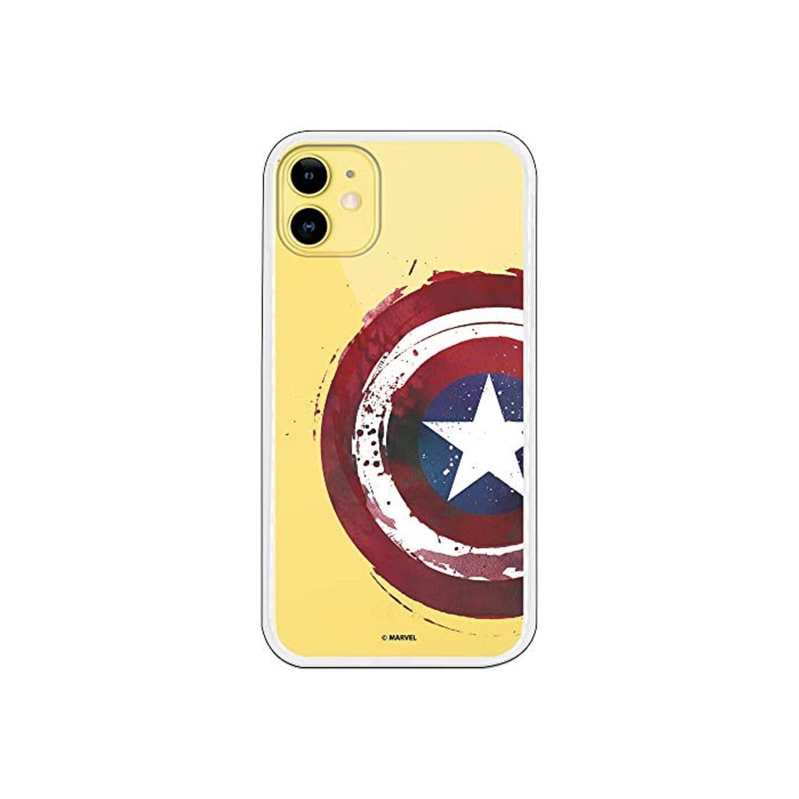 Product Funda para iPhone 11 Oficial de Marvel Capitán América Escudo Transparente para