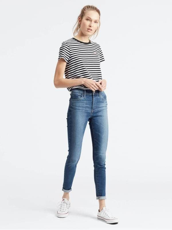 Moda Levis high-waisted super skinny jeans

