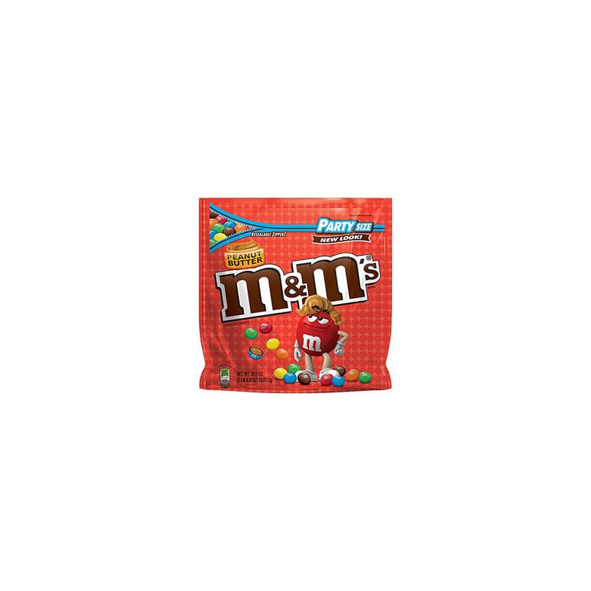 Product M&M'S Peanut Butter Chocolate Candy Party Size 38-Ounce Bag