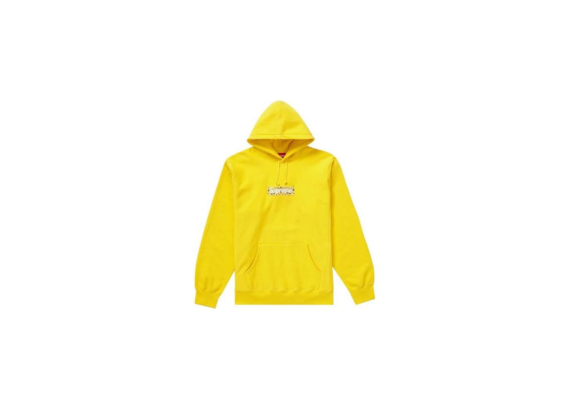 Product Supreme Bandana Box Logo Hooded Sweatshirt Yellow