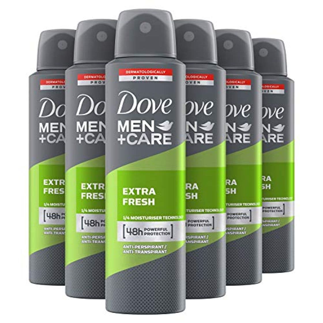 Producto Dove Men Care Desodorante Aerosol extra fresco, paquete de 6