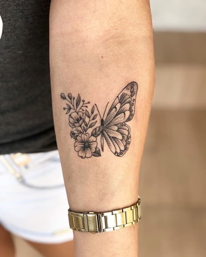 Fashion Tatuagem de borboleta 