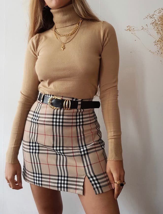 Fashion PLAID CUTY SKIRT