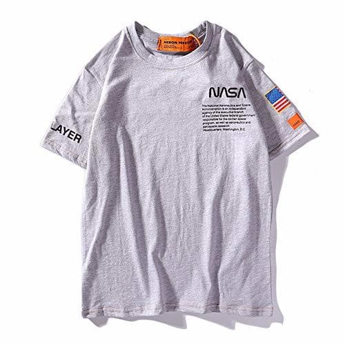 Elemento de la categoría hogar QYS Super Fuego Camiseta Heron Preston X Bordado Conjunto Marea de Manga