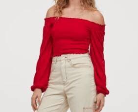 Producto Blusa de ombros descobertos - Vermelho - SENHORA