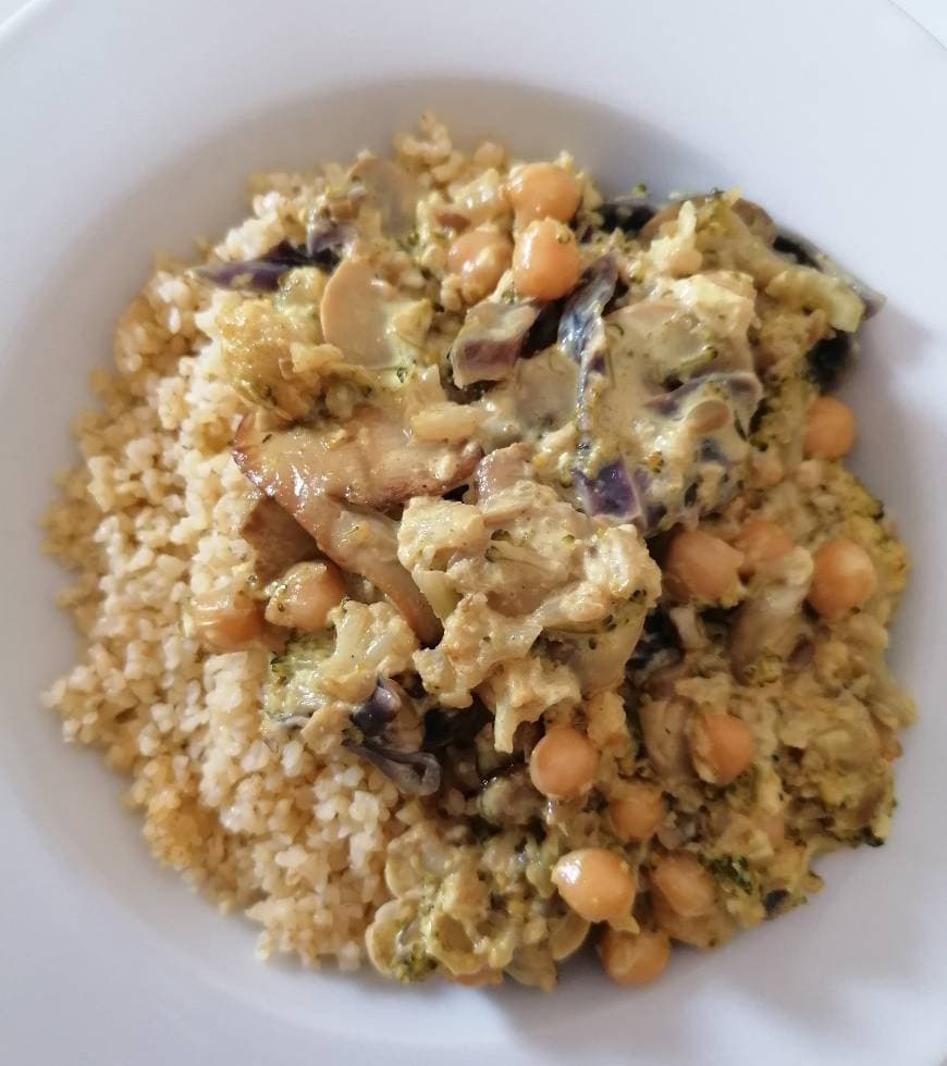 Fashion Caril De Legumes Com Bulgur 